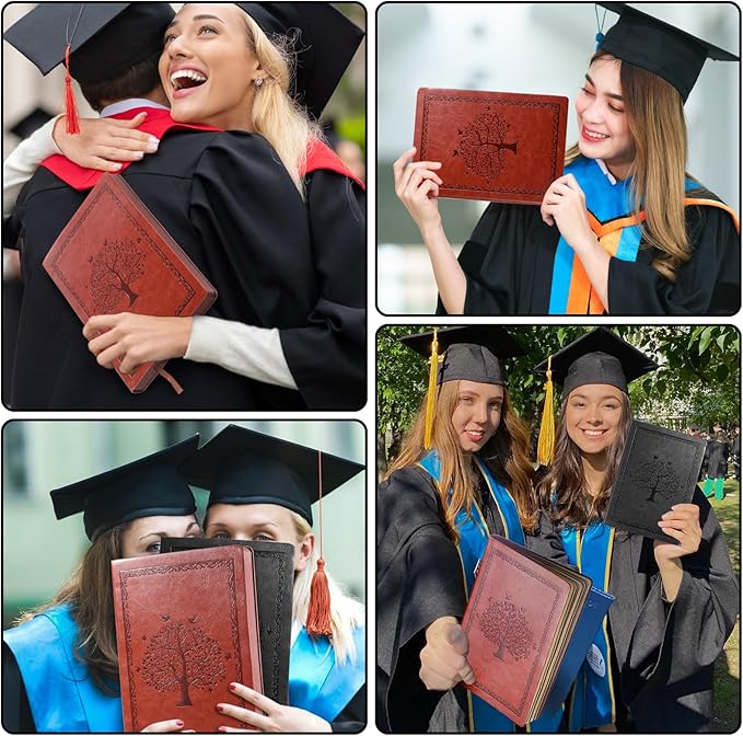 Leather Journal Notebook,300 Pages Hope Tree Softcover Lined Notebook for Women Men,300 Travel,Business,Work,Office,School Note Taking,5.7'' X 8.3''(brown)