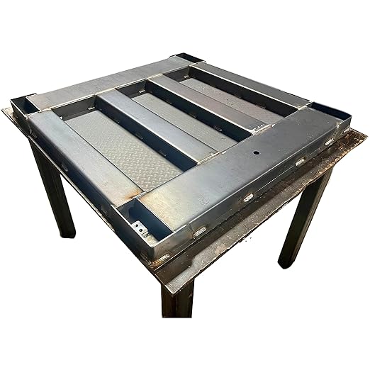Industrial Floor Scale with Indicator, Accurate Digital 48" x 48" (4’x4’) Pallet Scales for Warehouse or Shipping Weighing NTEP Certified (Legal for Trade) (10,000 lbs x 2 lb)
