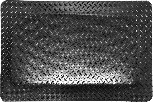 Rhino Mats, American Classic Diamond Anti-Fatigue Mats, Industrial Ergonomic Comfort Standing Mat for Work, Home, Garage, Office, Kitchen or Anywhere (Black 1" Thick, 2 FT. x 6 FT.)