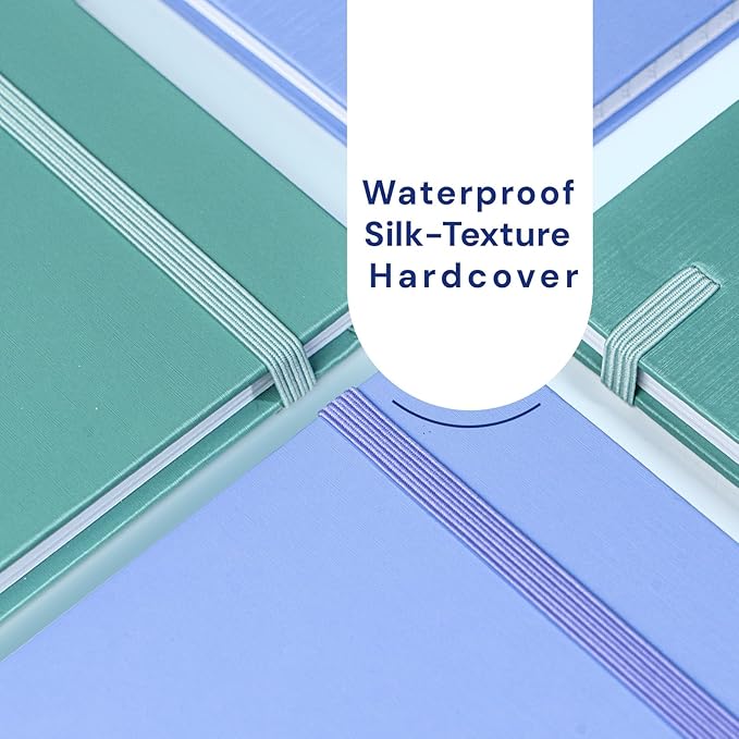 A5 Lined Journal Notebook, 7mm College Ruled Notepad, Journaling for Writing, Work, School, Travel and Note Taking, Hardcover 160 Pages (80 Sheets) 5.79 x 8.3 inches, 3 Pack Multicolored