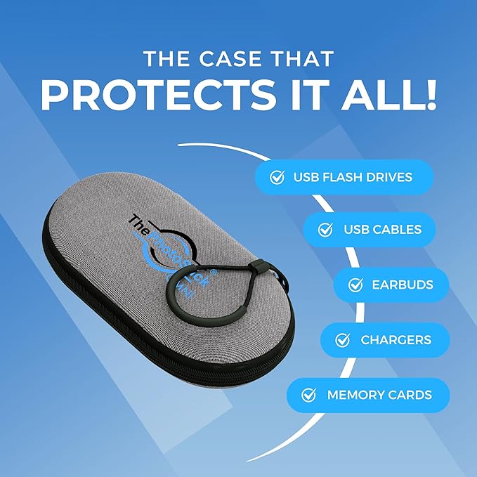 ThePhotoStick® Omni 256GB + Protective Case | Secure Photo & Video Backup and Transfer | Digital File Organization | USB & Multiport Connection for Phones, Tablets and Computers | Water Resistant Case