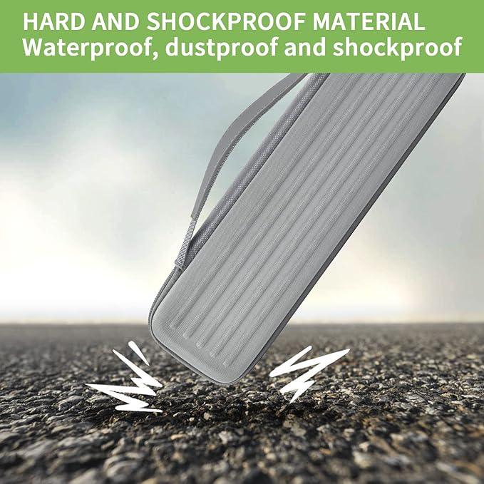 ALKOO Case Compatible with Epson Workforce ES-50/ ES-60W/ ES-55R/ ES-65WR/ DS-30/ DS-70/ DS-80W Portable Sheet-Fed Document Scanner, Storage for Epson Scanner for PC and Mac- Grey (Box Only)