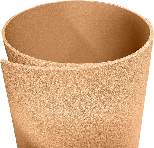 Manton Cork Premium Cork Roll - 3’ x 6’ x 1/4”, 100% Natural Facing Grade Material, Custom Cut Cork for Home, School, and Office Walls & Bulletin Boards