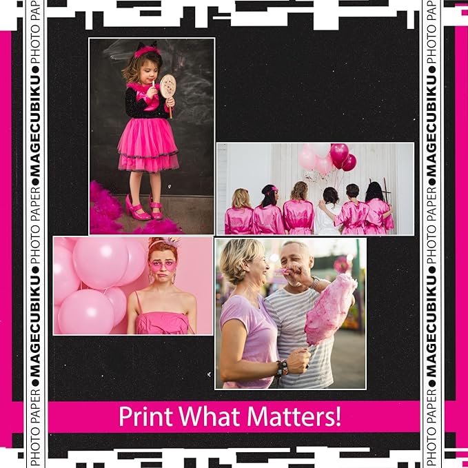 Glossy Photo Paper 5x7 Inches,200 Sheets 70 lb/258 gsm Premium Heavyweight Photographic Paper for Inkjet Printer Instant Dry Professional Postcard Picture Use Dye Ink