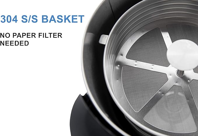 SYBO SR-CP-50B Commercial Grade Stainless Steel Percolate Coffee Maker Hot Water Urn for Catering, 50-Cup 8 L, Metallic