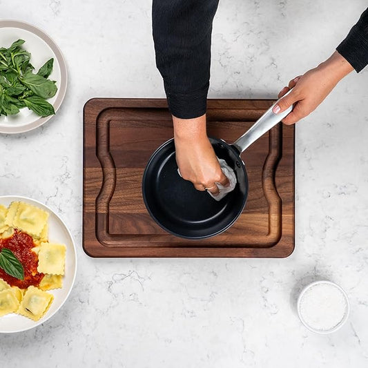 Alva Maestro 2QT Ceramic Nonstick Saucepan with Lid – Non-Toxic Easy to Clean Pot, Oven Safe, and Induction Ready – Belgian-Designed for Effortless, Healthy Everyday Cooking