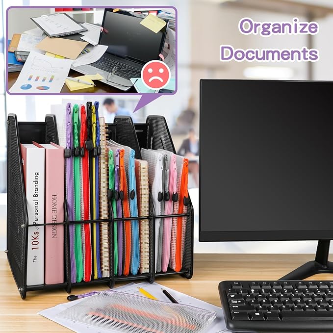 Umriox Mesh Zipper Pouch, 16.9x12.4 in (Black, 36 Packs), Zipper Bags, Board Game Storage Bags, Clear Zipper Pouches for Puzzles, Games, Cross Stitch Projects and Classroom Supplies