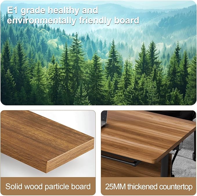 Conference Room Table with Flip-Top Design for Dynamic Meetings, Business Table Computer Desk with Heavy-Duty Frame,Foldable Seminar Meeting Tables for Home Office (4, C, 61IN)