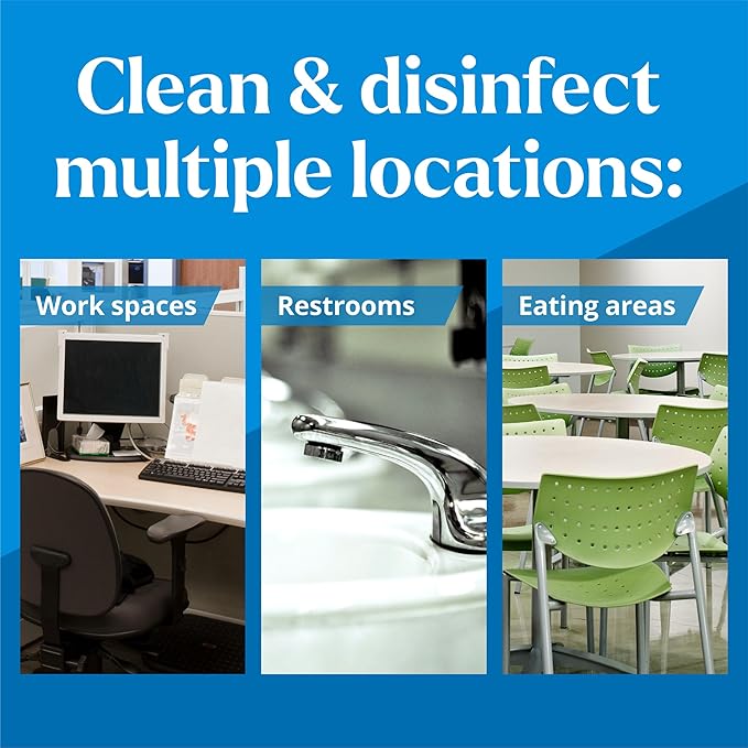 CloroxPro Clorox EcoClean Disinfecting Wipes, Multipurpose 100% Plant Based Cleaning Cloths, Antibacterial Disinfectant, Safe for Multi Surface Use, 75 Count (Pack of 6)