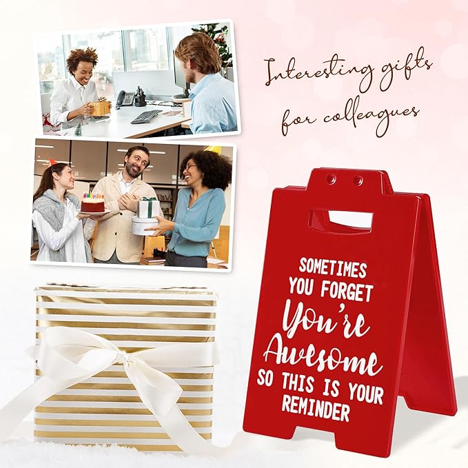 Cool Work Gifts Funny Sometimes You Forget You're Awesome So This is Your Reminder Desk Sign for Men Women Coworker Boss(You're Awesome)