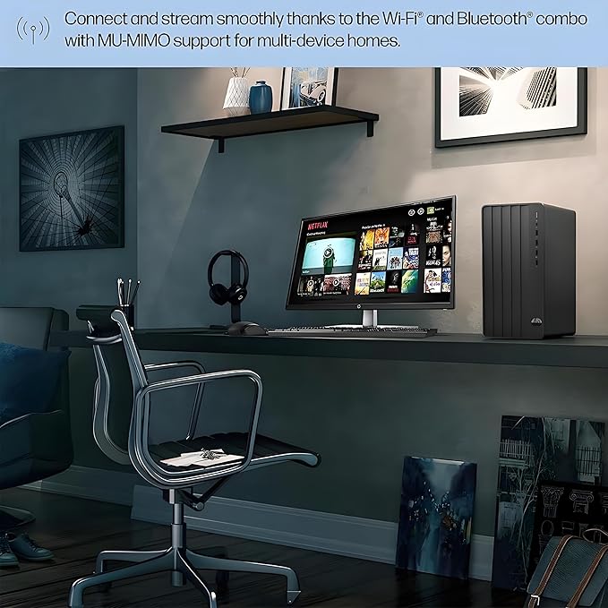 HP 290 G9 Desktop Computer, 13th Gen Intel Core i3-13100 Processor (Up to 4.50GHz)- 16GB RAM - 512GB PCIe SSD - HDMI, VGA, Wire Keyboard & Mouse, Wi-Fi, Windows 11 Pro