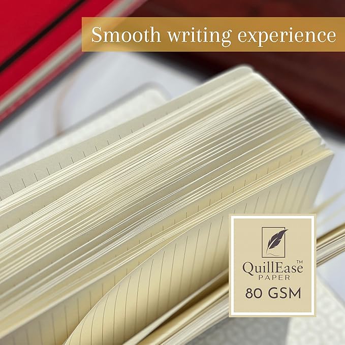 SETTINI® Lined Journal - Sleek Teal Journal for Writing Gift Set - Hardcover Vegan Leather, Includes Luxury Pen in a Unique Pen Holder, 192 Pages, 6 x 8.5 inches, Birthday Gift