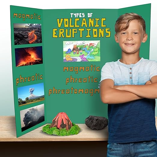Flipside Products 36” x 48” Foam Project Boards for Presentations, Science Fair, School Projects, Event Displays and Trifold Picture Board - Assorted Colors - 3 Pack