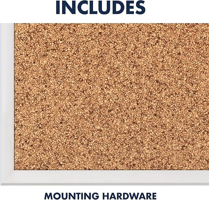 Quartet Standard Aluminum Frame Cork Bulletin Board, 60” x 36” (2305)