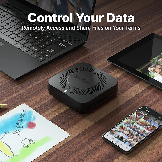 Smart Personal Cloud Storage Device Data and Media Files, Built-in 512GB High-Speed SSD with USB Storage, Plex and Home Assistant/iOS/Android/Windows/Mac Compatible