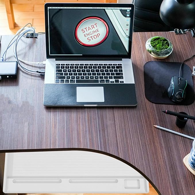 jojofuny 1 Set of Keyboard Tray Under Desk, Keyboard Sliding Tray Under Desk, Keyboard Drawer Slide Tray, Keyboard Shelf, for Home and Office