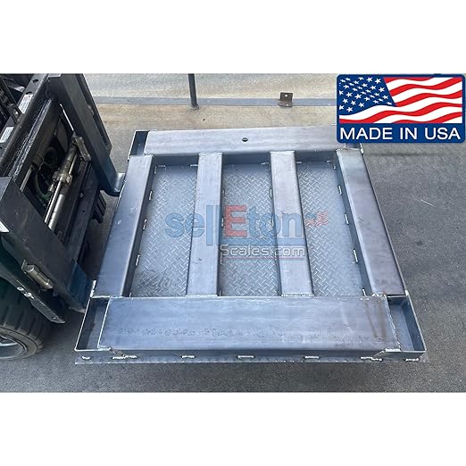 Industrial Floor Scale with Indicator, Accurate Digital 48" x 48" (4βx4β) Pallet Scales for Warehouse or Shipping Weighing NTEP Certified (Legal for Trade) (5000 lbs x 1 lb)