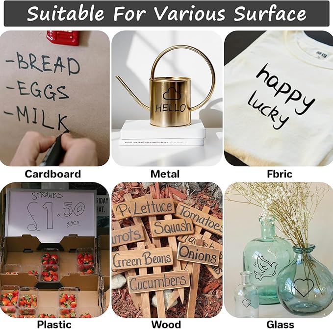 V-Opitos 30 Pack Black Permanent Markers, Bulk Fine Point Waterproof Markers Pens, Durable, Quick-Drying Marker, Ideal Stationery Supplies for Schools, Homes and Offices