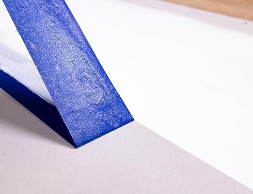 ABRO Blue Painters Tape 1.5 Inch Wide, 36mm x 55M, All Purpose Blue Tape, Temporary Labeling, Easy Tear, Clean Removal, Masking Tape Colored DIY or Pro - 3 Pack