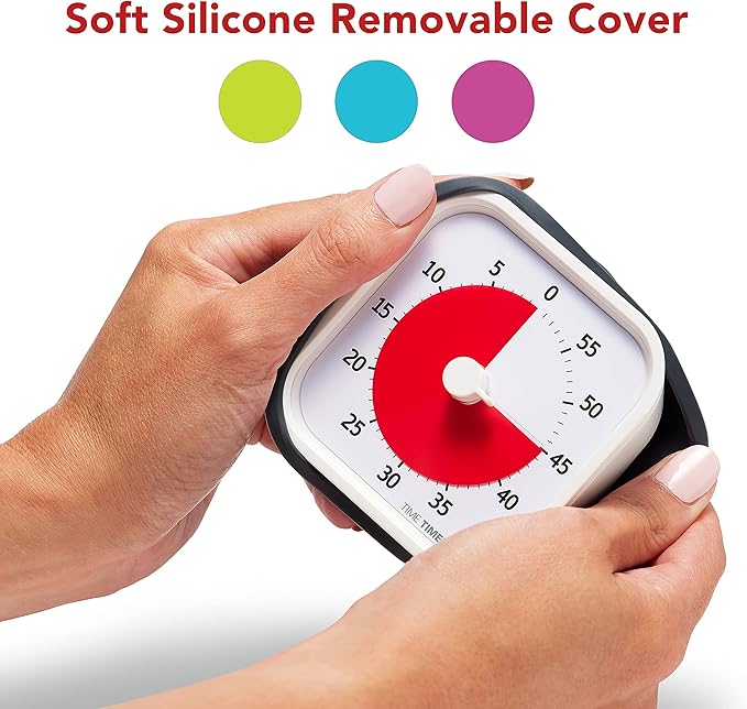 TIME TIMER 60 Minute MOD Education Edition — Visual Timer with Desktop Software for Kids Classroom Learning, Teachers Desk Clock, Study Tool and Office Meetings with Silent Operation (Sky Blue)