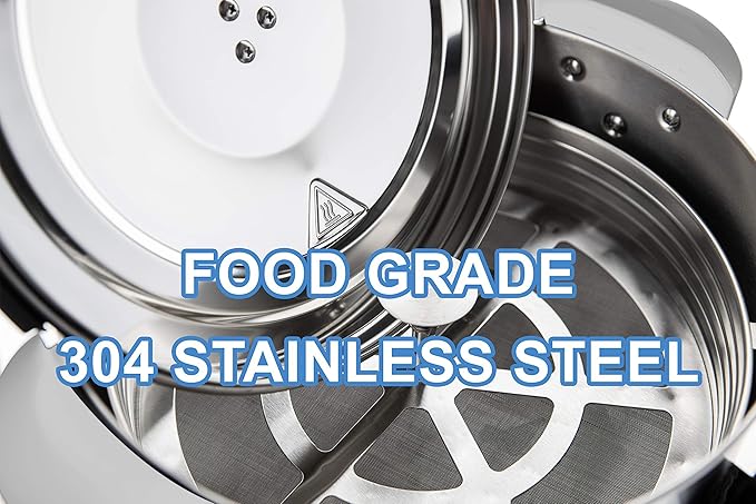 SYBO SR-CP-50B Commercial Grade Stainless Steel Percolate Coffee Maker Hot Water Urn for Catering, 50-Cup 8 L, Grey