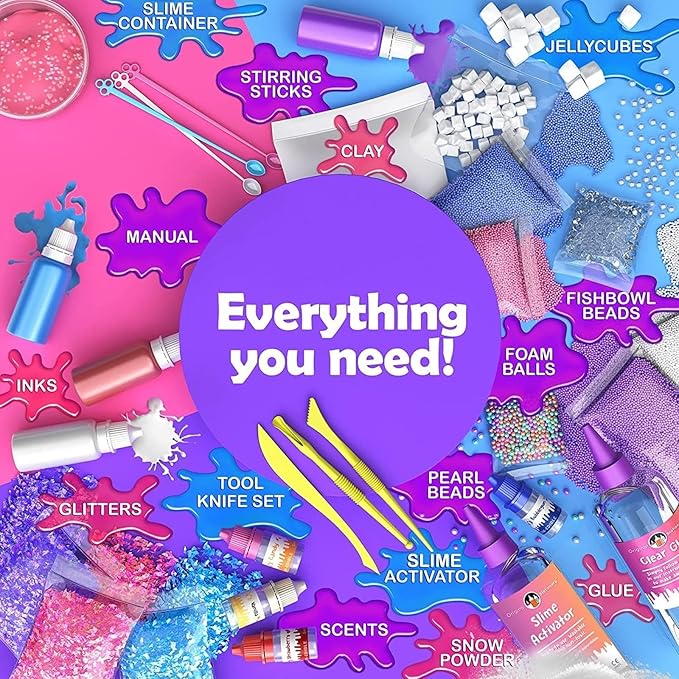 Original Stationery DIY Unicorn Slime Kit for Girls 7+ - Make Glow-in-The-Dark Slime - Fun Family Activity & Birthday Present