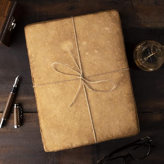 Watercolor Paper | Letter Sized Vintage Paper 8.5 x 11 Inches | 200 GSM Handmade Paper | 50 Sheets of Recycled Cotton Papers, Perfect for Any Medium, Blank Water Color Papers, Antique Paper