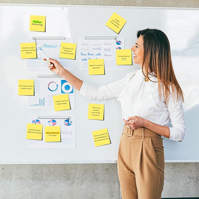 (36 Pack) Sticky Notes 3x3 in Post, Yellow Self-Stick Note Pads it, Strong Adhesive, Easy to Post for Home, Office, Notebook