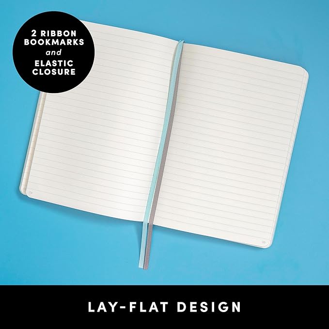 PAPERAGE Lined Journal Notebook, (Burgundy), 252 Pages, Medium 5.6 in x 8 in - 100 GSM Thick Paper – Hardcover Journaling Notebook for Work, School & Note Taking