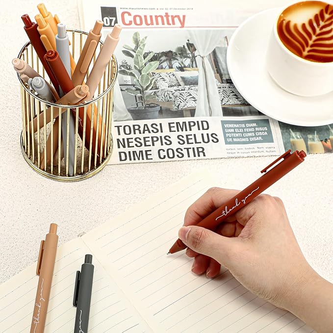 30pcs Thank You Pens Bulk Cute Multicolor Ballpoint Pen for Men Women Server Accessories Employee Holiday Appreciation Gifts for Teacher Office Back to School Party Favor (Bright Colors)