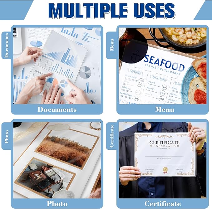 100 Pack 9x11.5inch 7mil Letter Size Laminating Sheets Thermal Laminating Pouches Paper Laminator Sheets File Card Laminator Pouches 8.5x11inch for Permits Cards File Photos (100, 9"x11.5"-7mil)