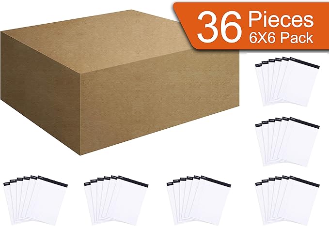 Mintra Office Legal Pads, ((xBasic, 8.5in x 11in, Narrow (White), 36pk (6-6pks))