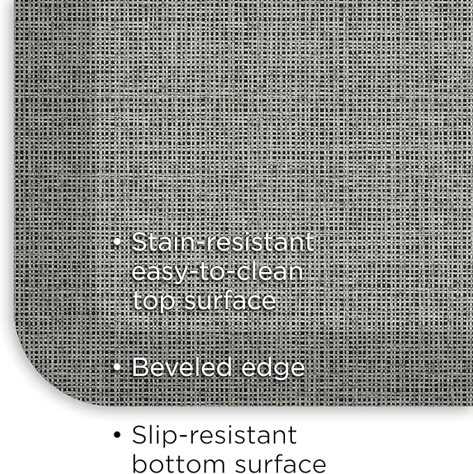 NewLife by GelPro Decorative Foam Floor Mat, 20" x 32", Patina Grey