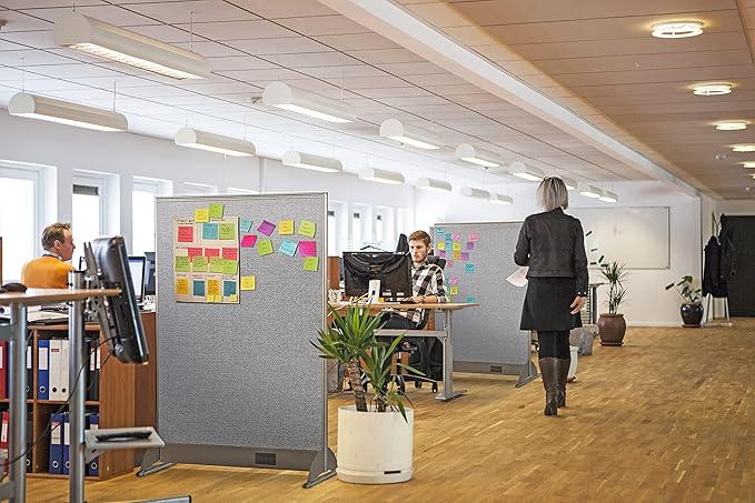 GOF Single Office Partition, Large Fabric Room Divider Panel, Custom Built Workstation (30" w x 48" h) 2.5ft x4ft