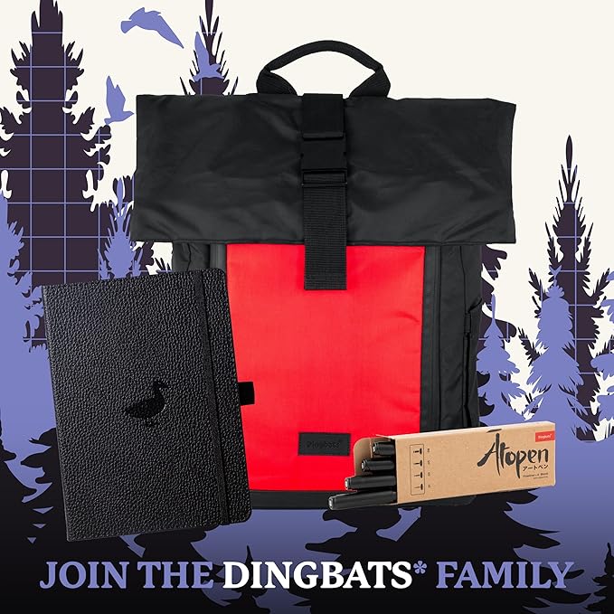 Dingbats A5 Wildlife Notebook Journal Hardcover, Cream 100gsm Ink-Proof Paper, 6.1 x 8.5 inches, 192 pages (Black Duck, Dotted).