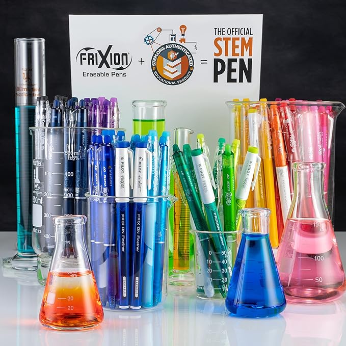Pilot FriXion Erasable Gel Pens, Fine Point 0.7 mm Erasable Pens, Pack of 10 Assorted Colors