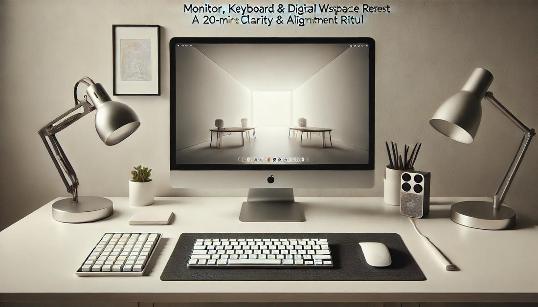 Monitor, Keyboard & Digital Workspace Reset: A 20-Minute Clarity & Alignment Ritual