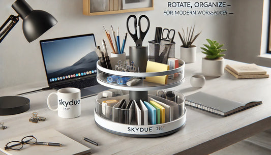 Rotate, Organize, and Elevate — The SKYDUE 360° Desk Organizer for Modern Workspaces