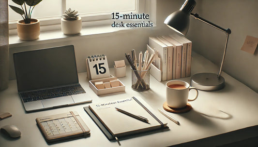 15-Minute Desk Essentials Reset: Pens, Paper & Planner in Quiet Order