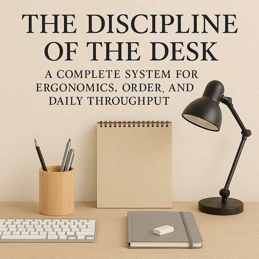 The Discipline of the Desk: A Complete System for Ergonomics, Order, and Daily Throughput