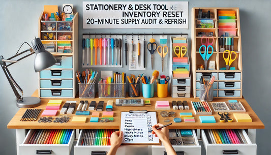 Stationery & Desk Tool Inventory Reset: 20-Minute Supply Audit & Refresh