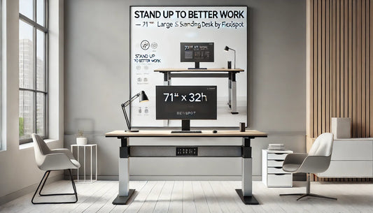 Stand Up to Better Work — 71″ × 32″ Large Standing Desk by FLEXISPOT
