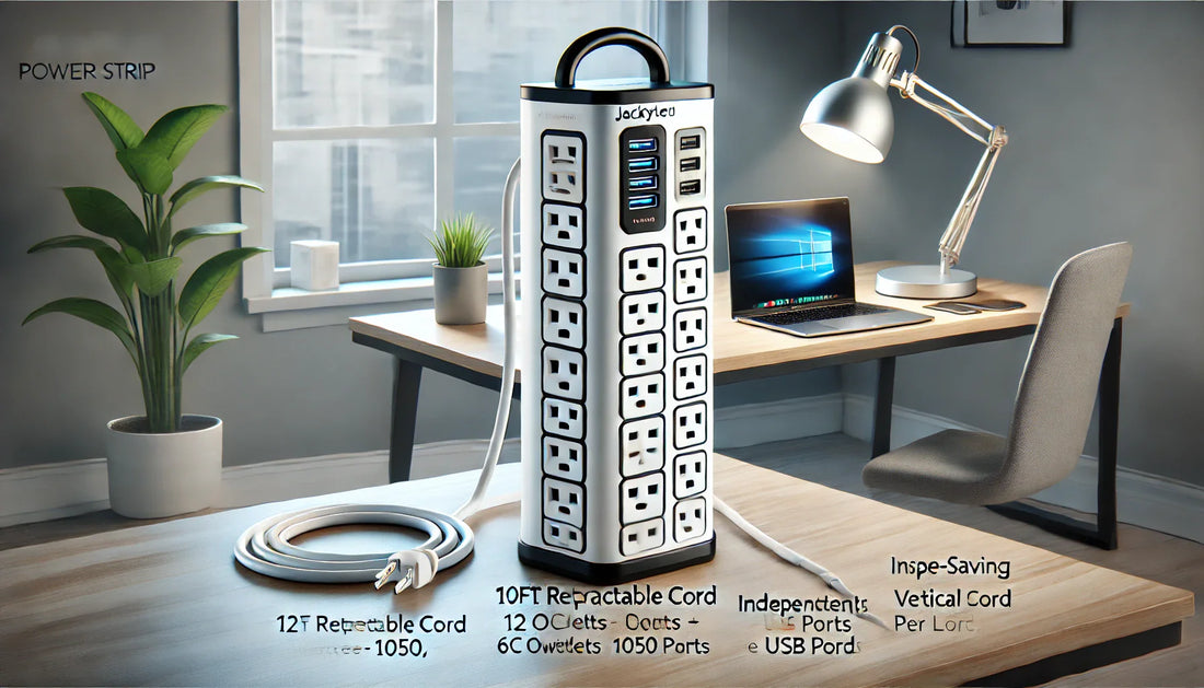 Control Every Plug — JACKYLED 10ft Surge Protector Tower