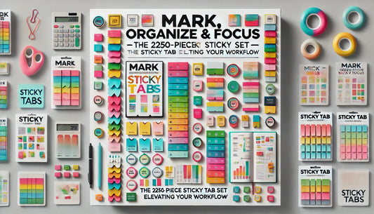 Mark, Organize & Focus — The 2250-Piece Sticky Tab Set Elevating Your Workflow