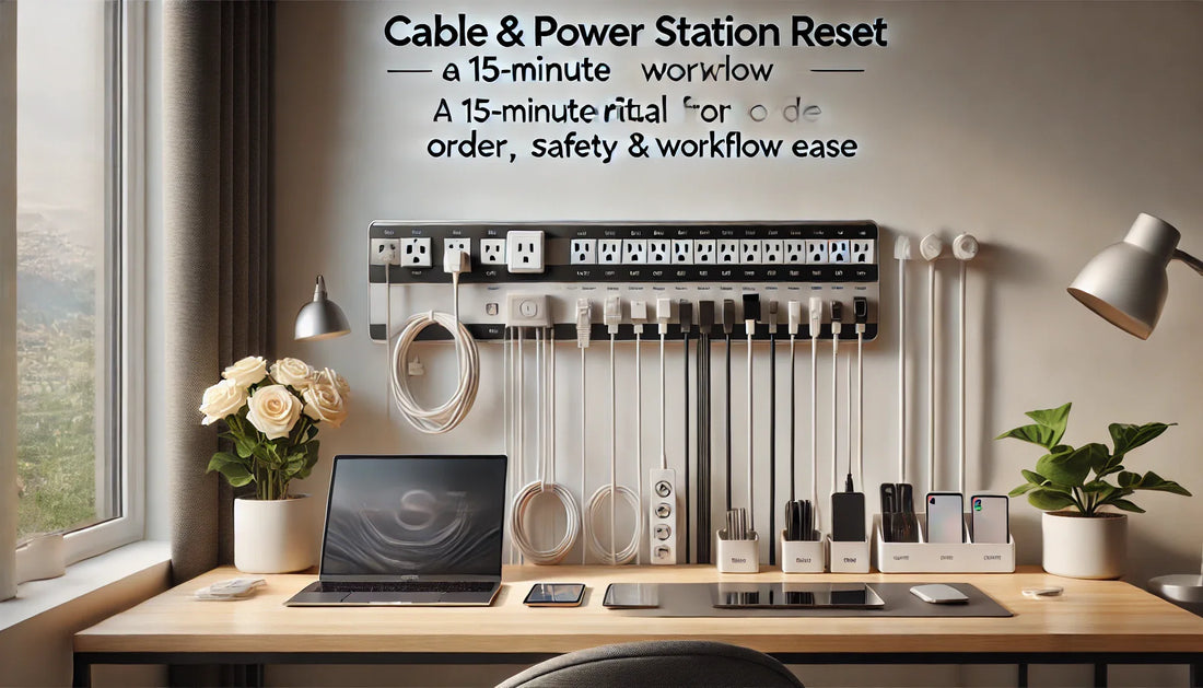 Cable & Power Station Reset: A 15-Minute Ritual for Order, Safety & Workflow Ease
