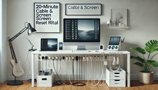 Cable & Screen Calm Reset: A 20-Minute Ritual for Tidy Tech and Easier Focus