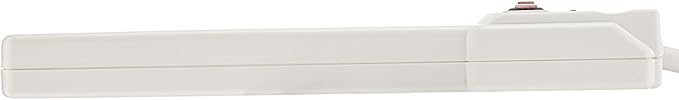 Amazon Basics Surge Protector Power Strip, 6-Outlet with 200J Protection, 2ft Extension Cord, Rectangle, White (20 Pack)
