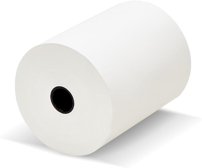 (50) 3 1/8 x 230 Thermal Paper Receipt Rolls 3.125 x 230 ft, POS/Cash Register Paper, TM-T88 T20 T90 Bixolon SRP-350 370, BPA Free, 50 Rolls, 48 GSM