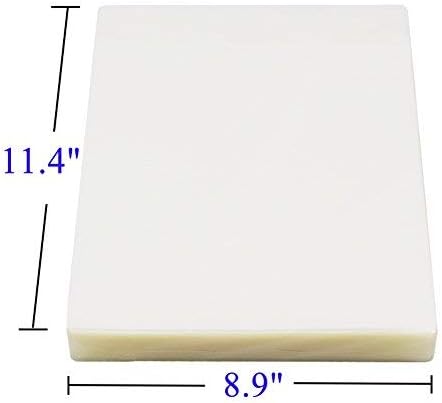 Immuson Thermal Laminating Pouches 8.9 x 11.4, 5 Mil Thickness, Crystal Clear Finish, 1000 Packs