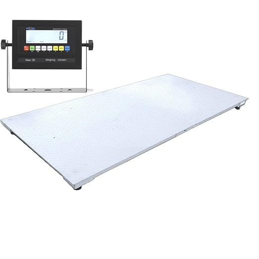 SellEton SL-700 Industrial Digital Floor Scale, Accurate Pallet Scales with Smart Indicator for Warehouse Shipping and Heavy Duty Industrial Weighing (84"x120", 20.000 lb x 2 lb)